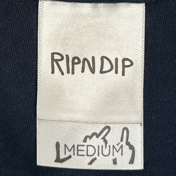 RIPNDIP Same Sh*t Different Day T Shirt Unisex Small Skater Skating Alien Black - Picture 5 of 8